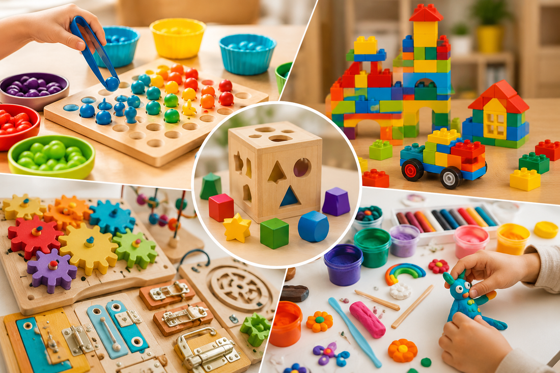 Toys that improve motor skills in children for better coordination and development by Bouncy Boo