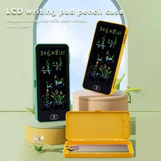2 - in - 1 LCD Writing Tablet & Pencil Case - Bouncy Boo - Kids Toys Store