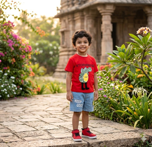 Boys casual wear set for kids by Bouncy Boo