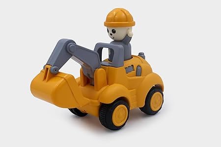 JCB push and go toy for kids construction play by Bouncy Boo
