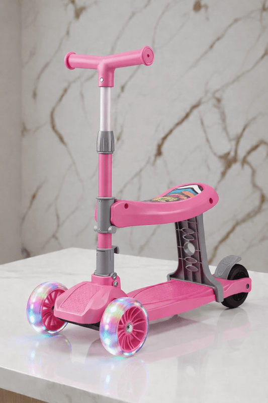 Kids Seat Scooter for Age 3 to 8 Years | Improves Balance & Coordination - Bouncy Boo - Kids Toys Store