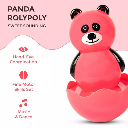 Panda Roly Poly Wobbling Toy with Sweet Sound - Bouncy Boo - Kids Toys Store