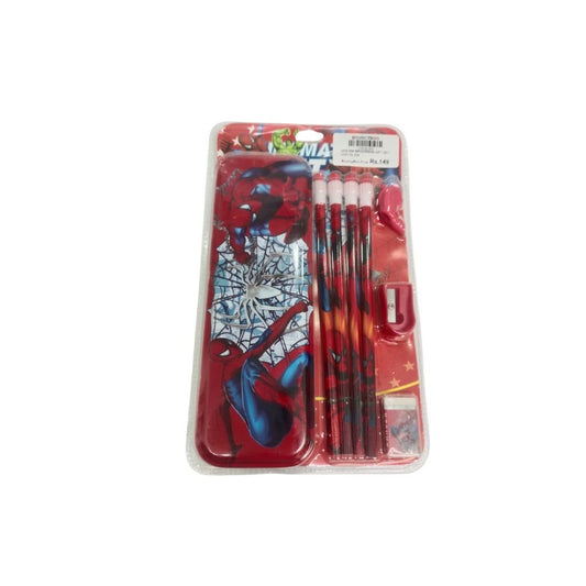 Spiderman Stationery Gift Set for Kids 4–10 Years | School Kit Combo - Bouncy Boo - Kids Toys Store