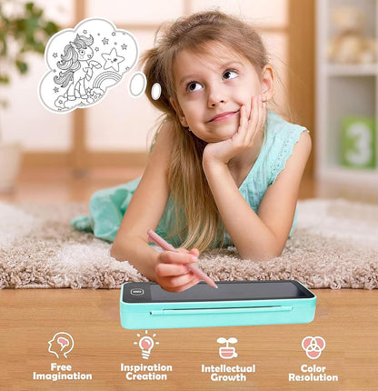 2 - in - 1 LCD Writing Tablet & Pencil Case - Bouncy Boo - Kids Toys Store