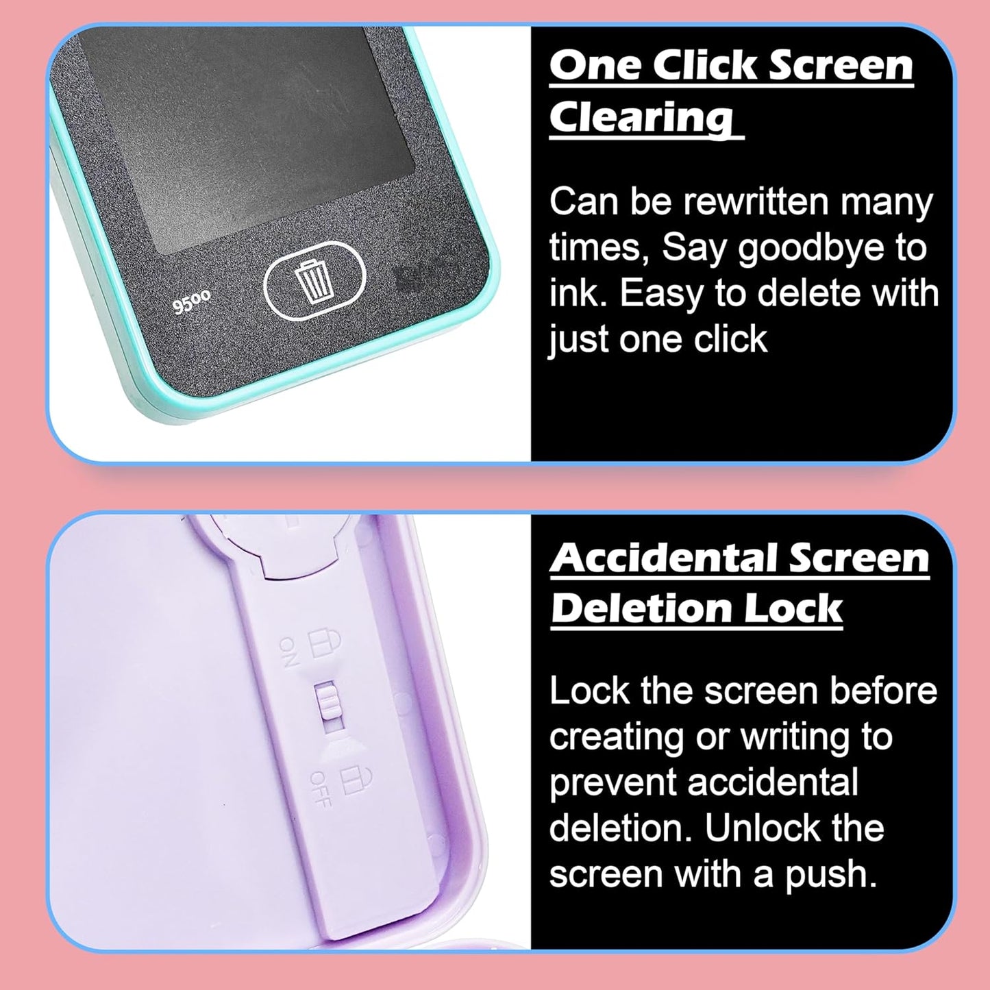 2 - in - 1 LCD Writing Tablet & Pencil Case - Bouncy Boo - Kids Toys Store