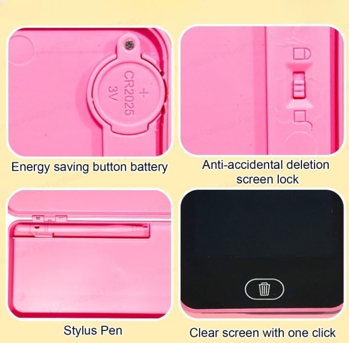 2 - in - 1 LCD Writing Tablet & Pencil Case - Bouncy Boo - Kids Toys Store