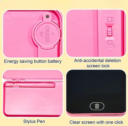 2 - in - 1 LCD Writing Tablet & Pencil Case - Bouncy Boo - Kids Toys Store