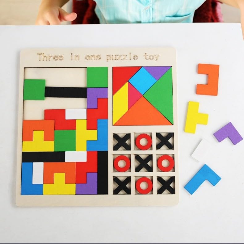3 - in - 1 Wooden Learning Toy for Kids - Bouncy Boo - Kids Toys Store