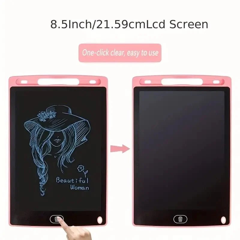 🌈 8.5 - Inch LCD Writing Tablet with Stylus Pen – Smart Learning & Creative Fun for Kids - Bouncy Boo - Kids Toys Store