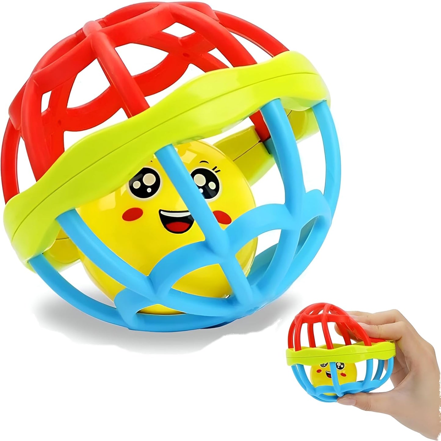 Infant rattle and teether set for early development by Bouncy Boo