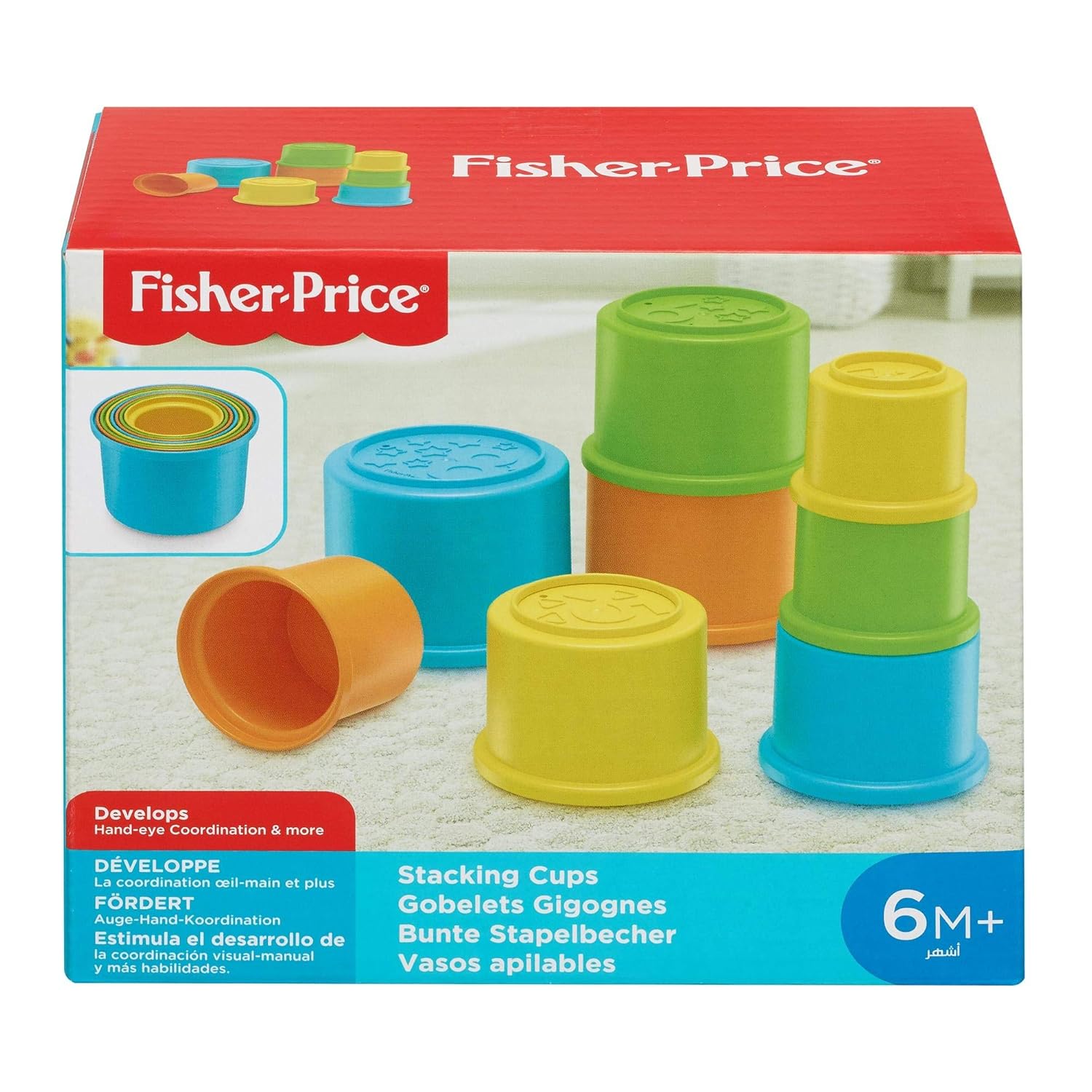Baby Stacking Cups Toy for Kids Age 6+ Months – Supports Sensory Play and Early Motor Skill Development - Bouncy Boo - Kids Toys Store