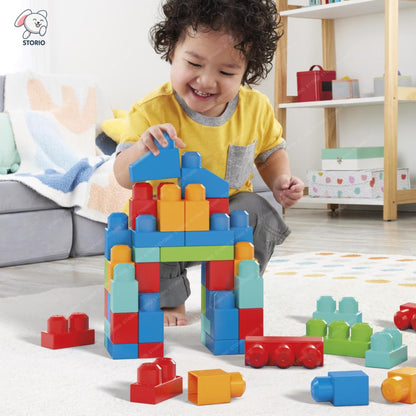 Big building blocks set for kids 2–6 years – improves creativity, motor skills and problem - solving - Bouncy Boo - Kids Toys Store
