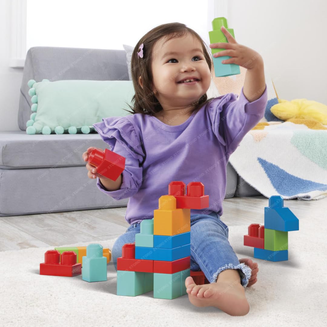 Big building blocks set for kids 2–6 years – improves creativity, motor skills and problem - solving - Bouncy Boo - Kids Toys Store