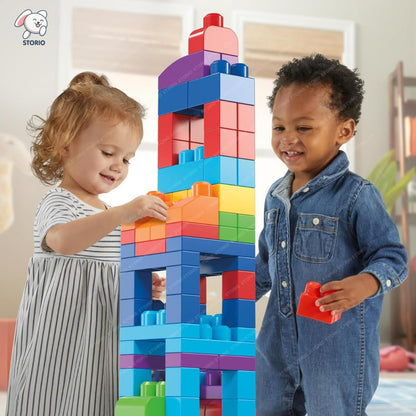 Big building blocks set for kids 2–6 years – improves creativity, motor skills and problem - solving - Bouncy Boo - Kids Toys Store