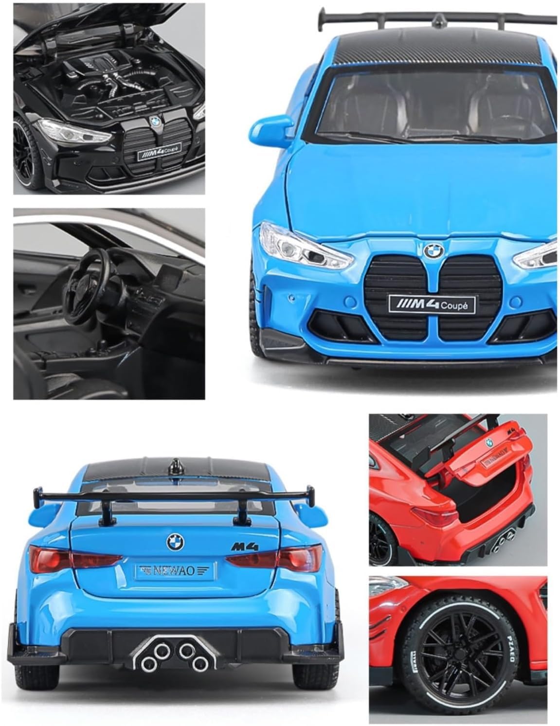 BMW M4 Diecast Model Car for Kids Age 3+ – Enhances Imaginative Play and Motor Skill Development - Bouncy Boo - Kids Toys Store