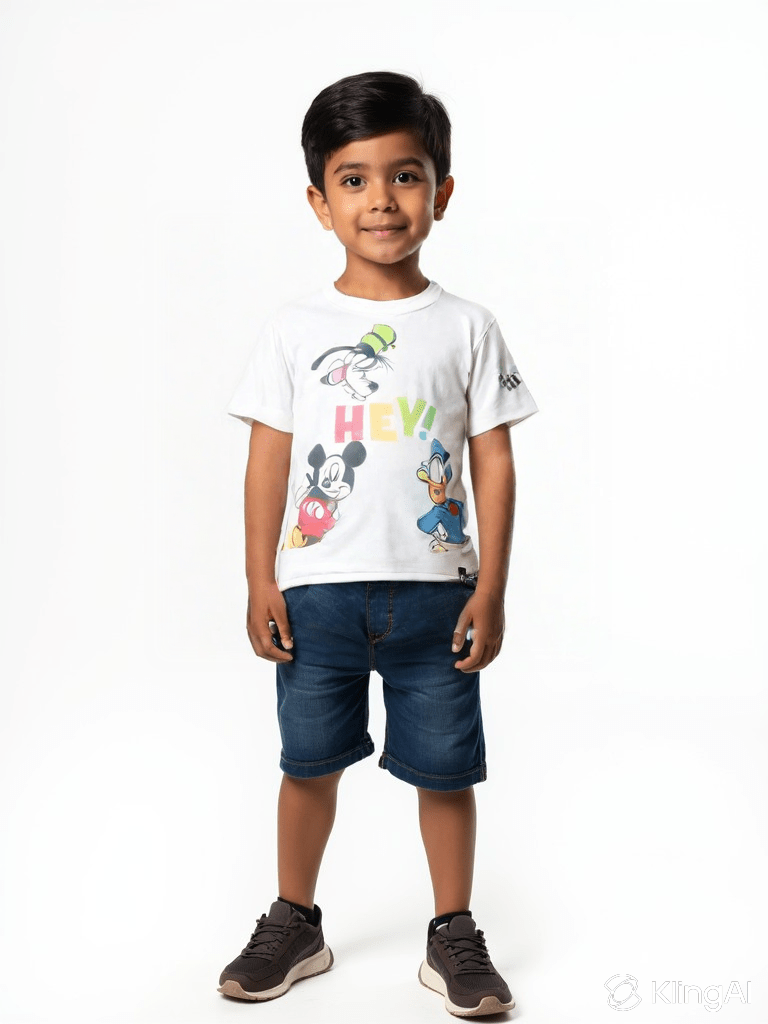Boys Cartoon Print T-Shirt and Shorts Set for 2–5 Years | Fun & Comfortable Casual Wear - Bouncy Boo - Kids Toys Store