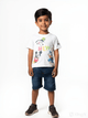 Boys Cartoon Print T-Shirt and Shorts Set for 2–5 Years | Fun & Comfortable Casual Wear - Bouncy Boo - Kids Toys Store