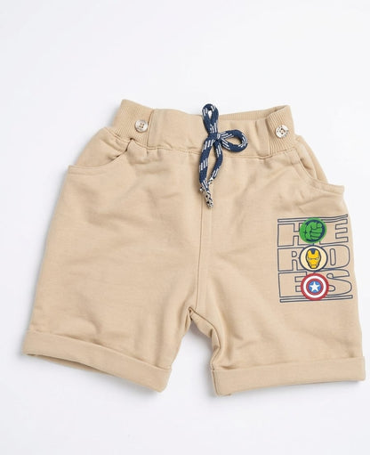 Boys Cotton Superhero T-Shirt with Suspender Shorts – Kids Casual Summer Outfit - Bouncy Boo - Kids Toys Store
