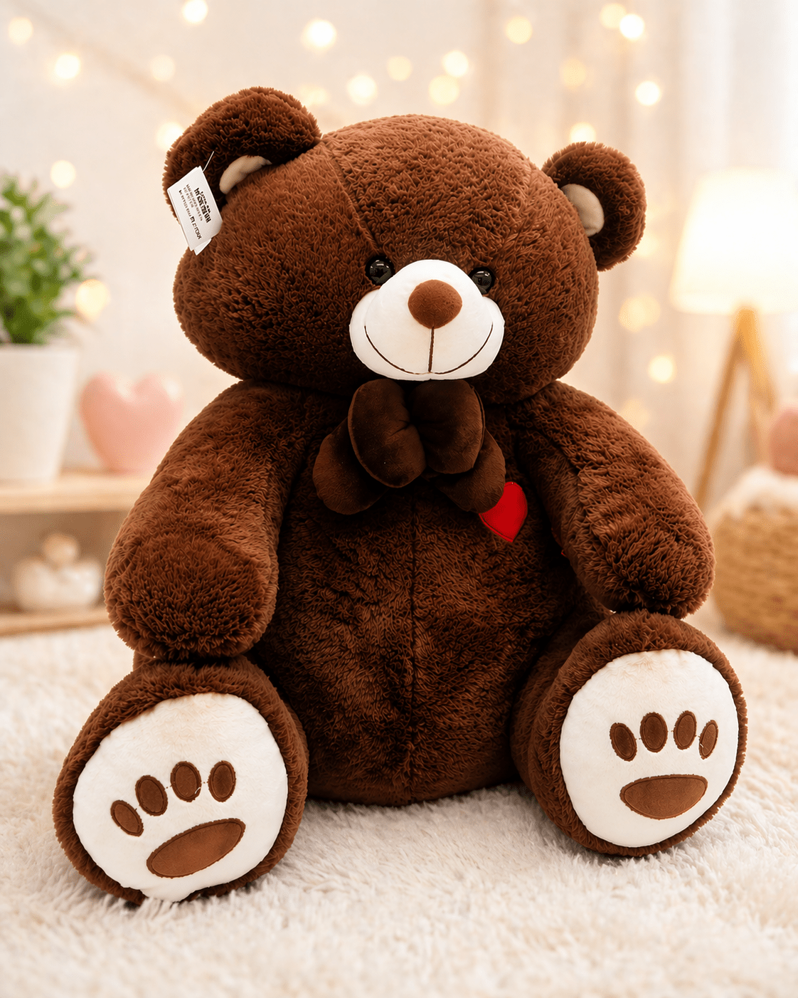 Brown Teddy Bear Soft Toy for Kids 1–6 Years | Cute & Cuddly Plush Toy - Bouncy Boo - Kids Toys Store