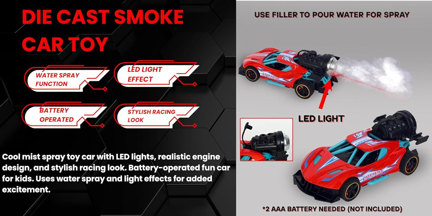 Car with Light, Sound & Safe Mist Effect - Bouncy Boo - Kids Toys Store