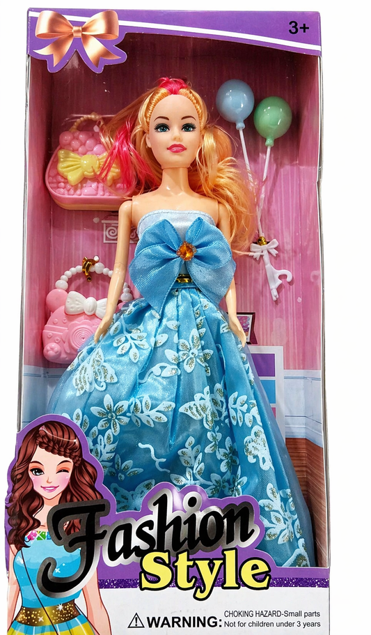 Classic Barbie - Style Doll Set for Kids 3+ Years | Imaginative Play Toy - Bouncy Boo - Kids Toys Store