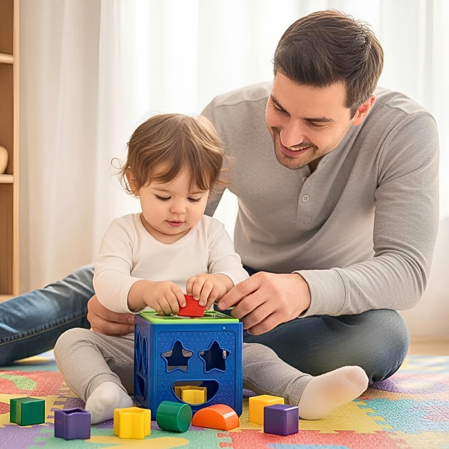 Colourful Shape Sorting Toy for Kids Age 1+ – Boosts Motor Skills and Early Learning - Bouncy Boo - Kids Toys Store