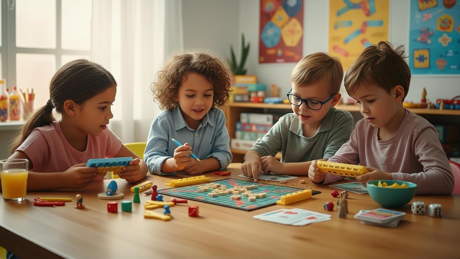 Crossword puzzle game for kids thinking skills by Bouncy Boo