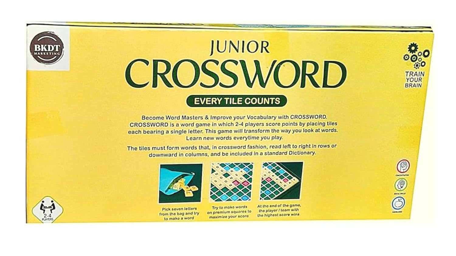 Kids crossword game for problem solving by Bouncy Boo