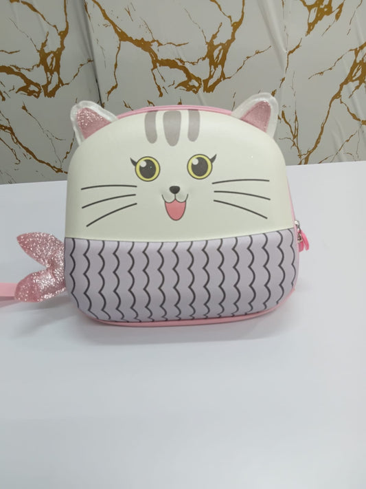 Cute cat kids sling bag for girls by Bouncy Boo