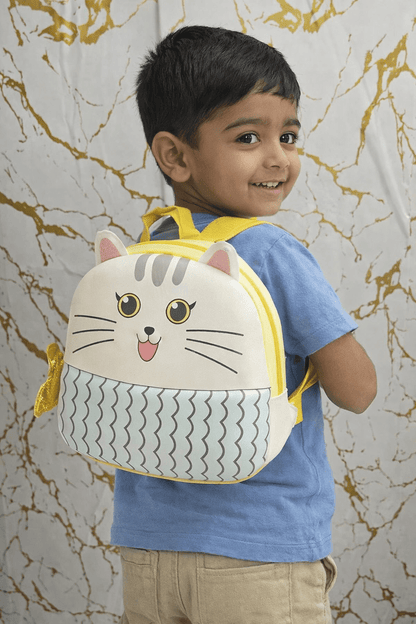 Cute Cat School Bag for Kids 2–6 Years | Lightweight & Travel - Friendly Backpack - Bouncy Boo - Kids Toys Store