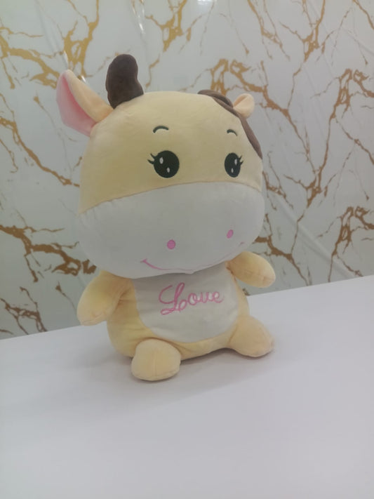Cute Cow Soft Toy for Kids 1–6 Years | Huggable & Cuddly Stuffed Toy for Playtime - Bouncy Boo - Kids Toys Store