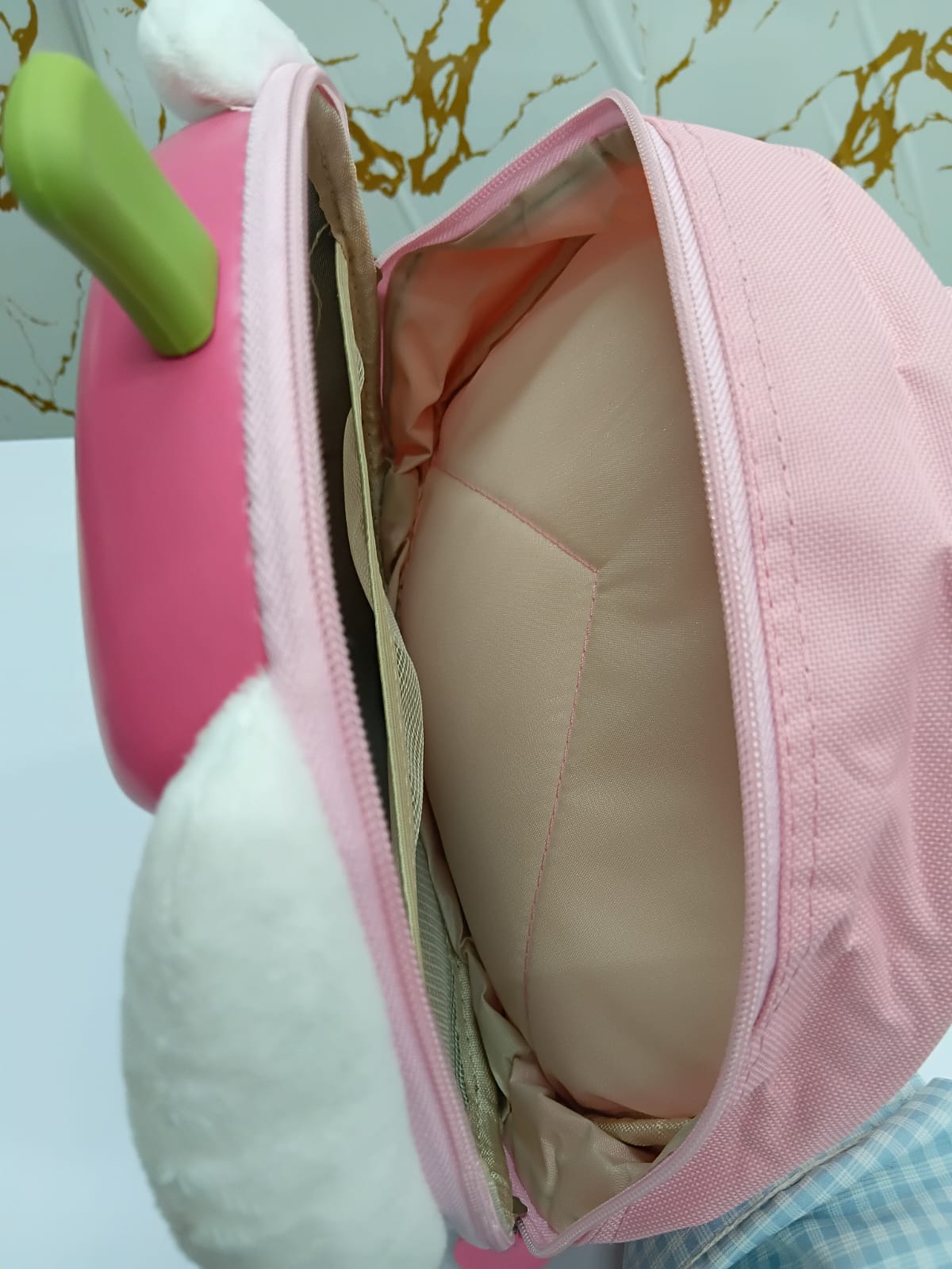 Lightweight strawberry school bag for kids by Bouncy Boo