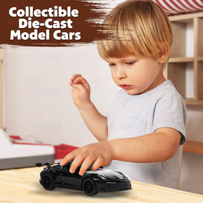 Die Cast Porsche Car Toy for Kids 3+ Years | Pull Back Action & Sound - Bouncy Boo - Kids Toys Store