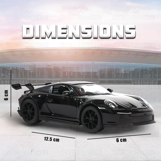 Die Cast Porsche Car Toy for Kids 3+ Years | Pull Back Action & Sound - Bouncy Boo - Kids Toys Store