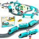 DIY Kids Train Track Toy Set, Electric Train Toys with Cars for 3+ Year Old Toddlers Boys Girls - Bouncy Boo - Kids Toys Store