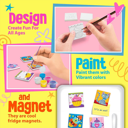 DIY art kit for kids magnetic tiles by Bouncy Boo