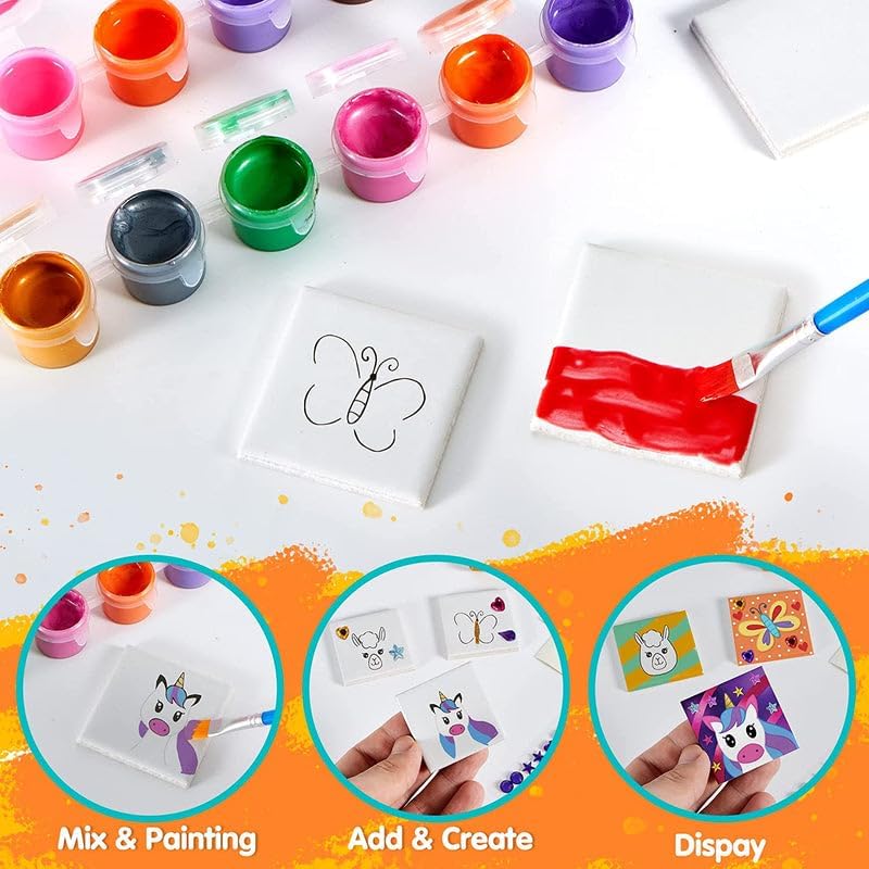 Magnetic tile art kit for kids fine motor skills by Bouncy Boo