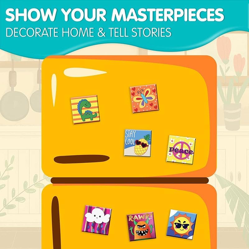 DIY magnetic art kit for kids learning play by Bouncy Boo