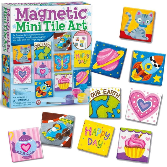 DIY magnetic tile art kit for kids creative play by Bouncy Boo