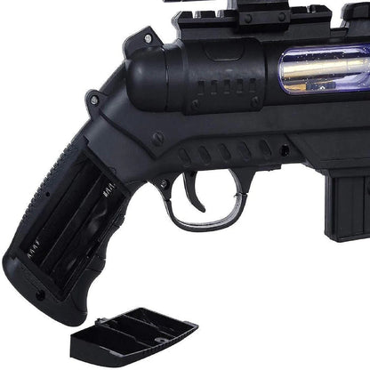 Double Barrel Electric Toy Gun with Laser, LED Lights & Music - Bouncy Boo - Kids Toys Store