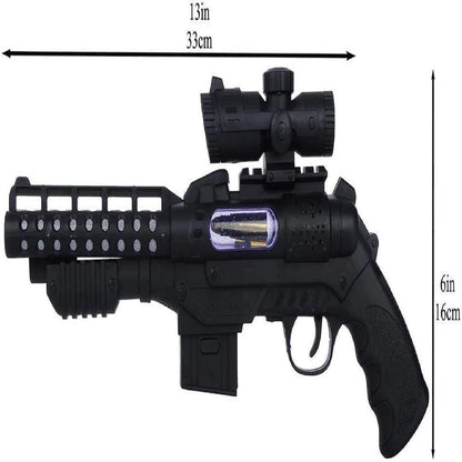Double Barrel Electric Toy Gun with Laser, LED Lights & Music - Bouncy Boo - Kids Toys Store