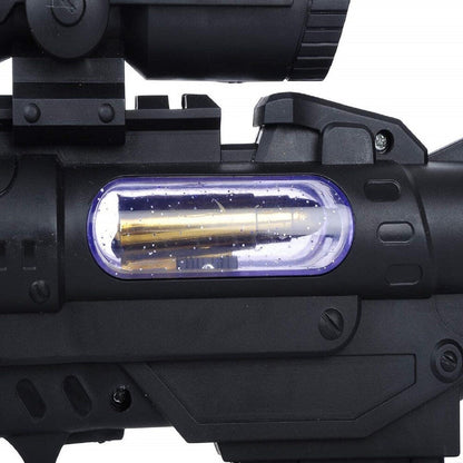 Double Barrel Electric Toy Gun with Laser, LED Lights & Music - Bouncy Boo - Kids Toys Store