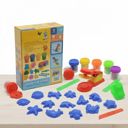 Dough Play Station Set for Kids Age 3+ – Enhances Creativity and Fine Motor Skill Development - Bouncy Boo - Kids Toys Store