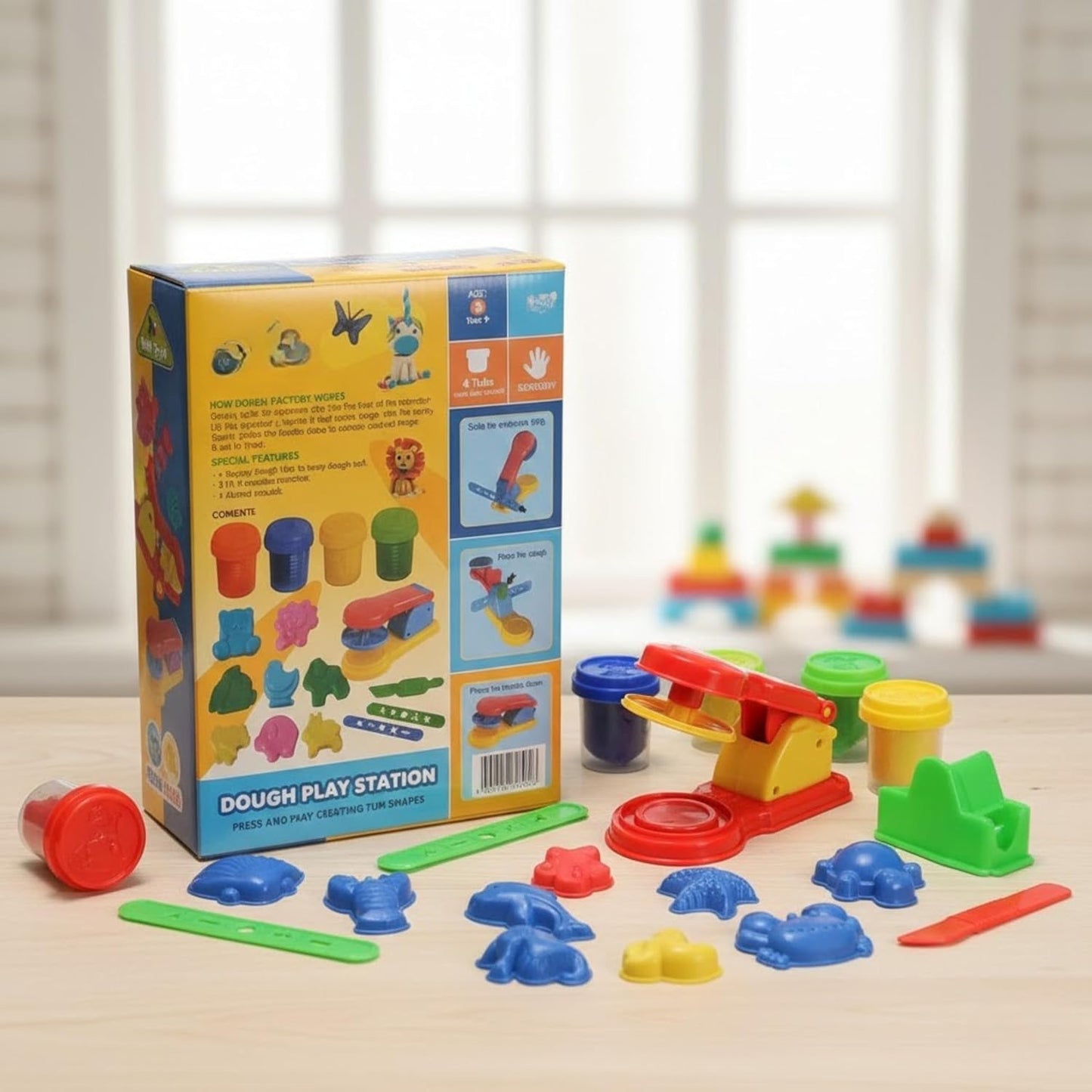 Dough Play Station Set for Kids Age 3+ – Enhances Creativity and Fine Motor Skill Development - Bouncy Boo - Kids Toys Store