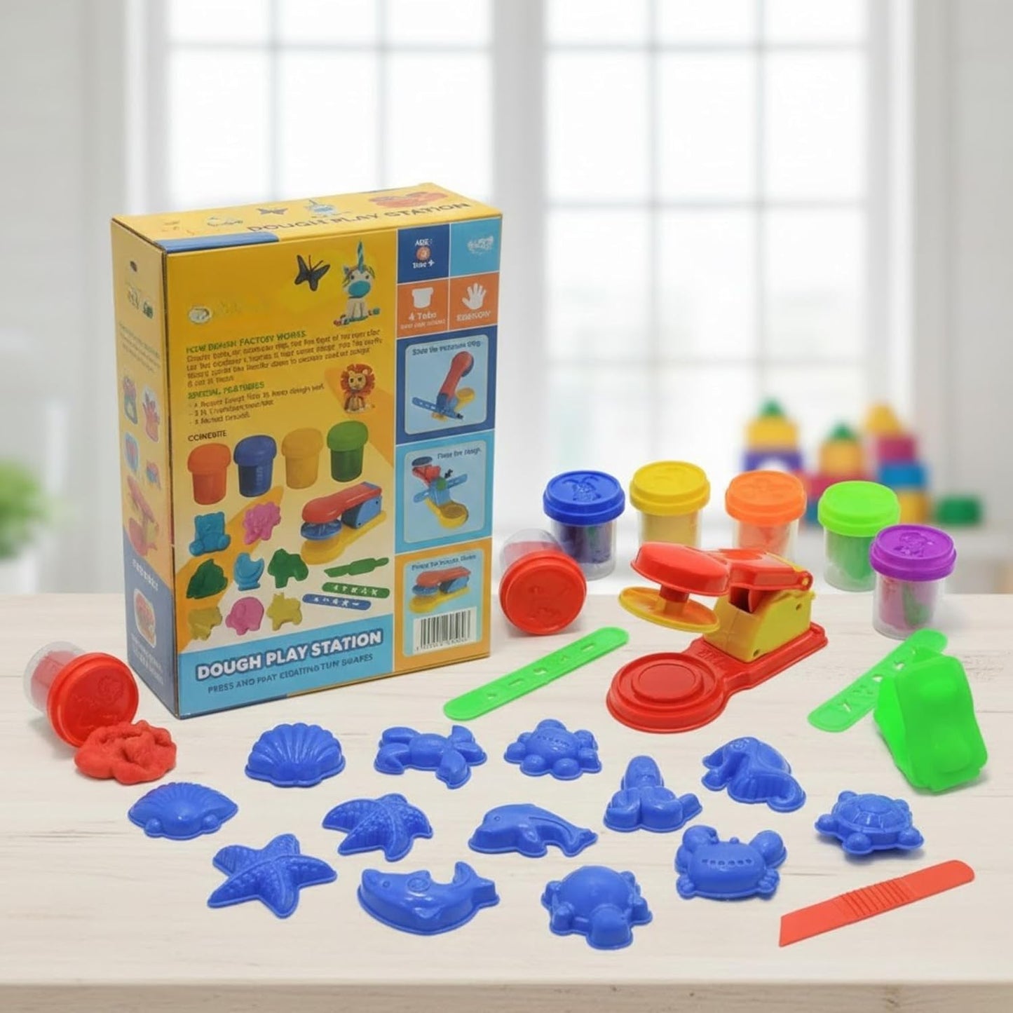 Dough Play Station Set for Kids Age 3+ – Enhances Creativity and Fine Motor Skill Development - Bouncy Boo - Kids Toys Store