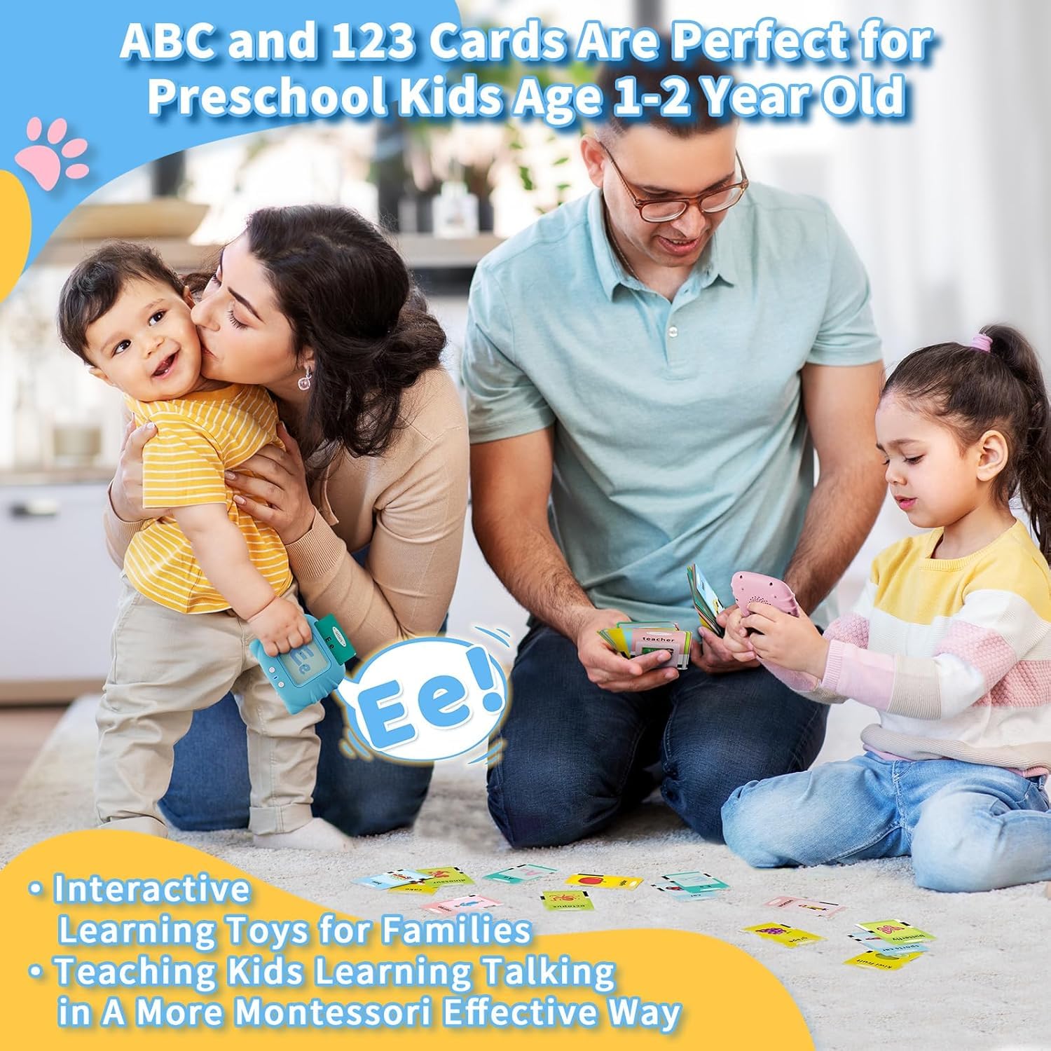 Early Learning Flash Card Device for Kids - Bouncy Boo - Kids Toys Store