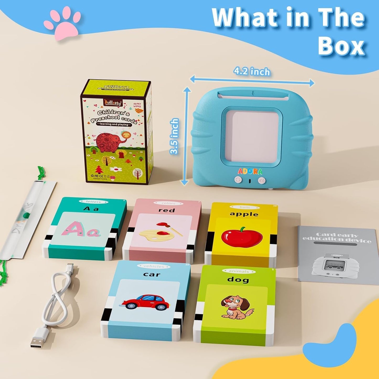 Early Learning Flash Card Device for Kids - Bouncy Boo - Kids Toys Store