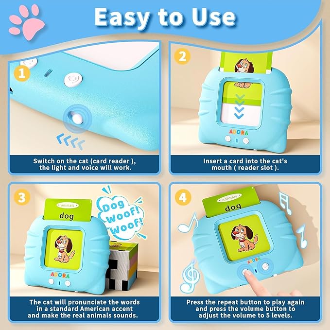 Early Learning Flash Card Device for Kids - Bouncy Boo - Kids Toys Store