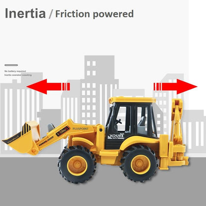 Excavator construction toy for kids motor skills by Bouncy Boo