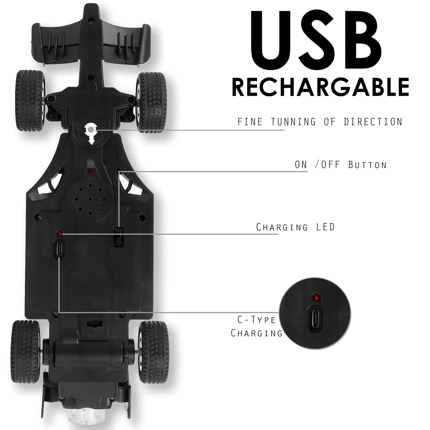 F1 Formula Remote Control Car with Smoke - Bouncy Boo - Kids Toys Store